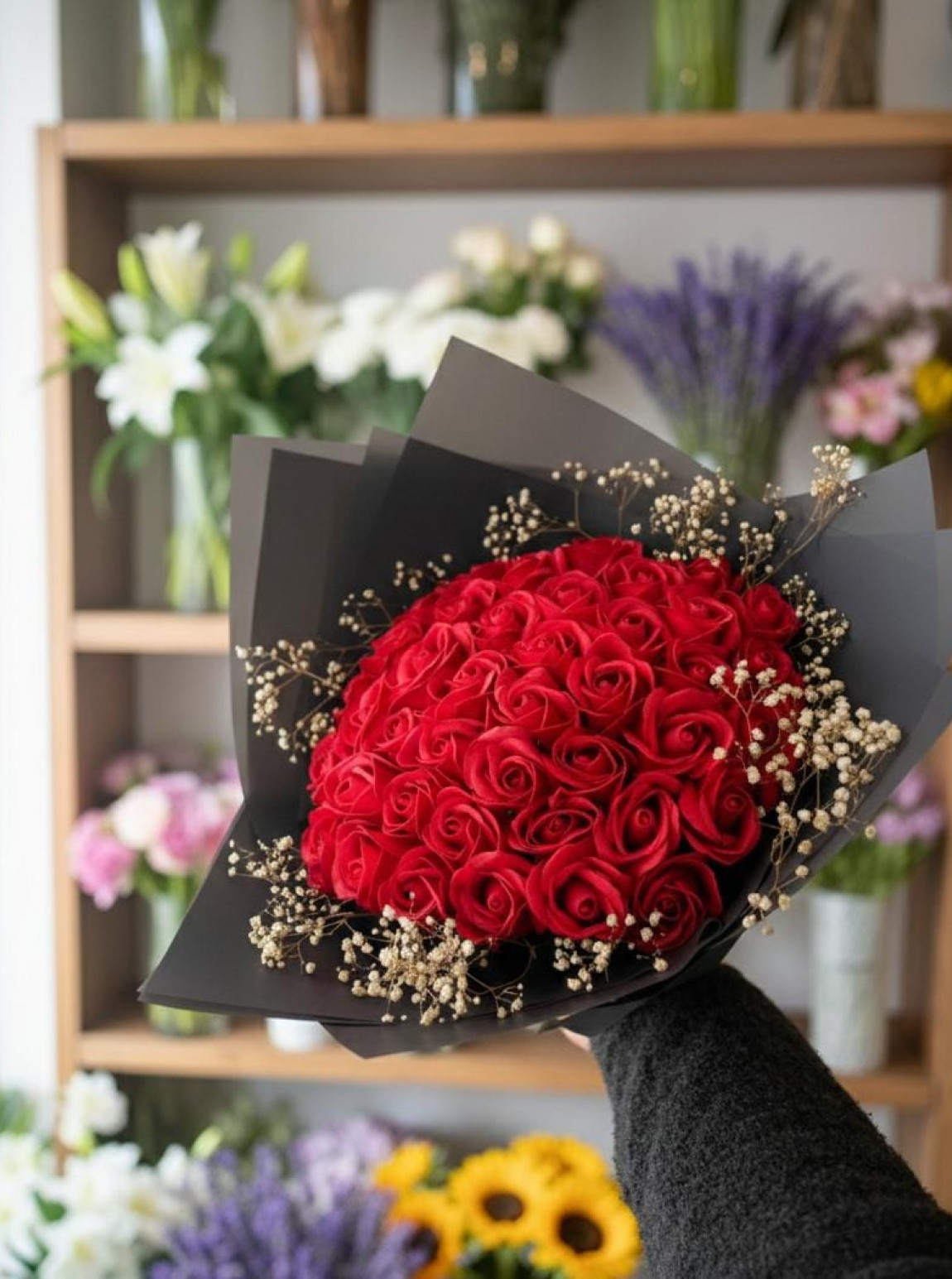 41 Li Kadife Isteme Buketi