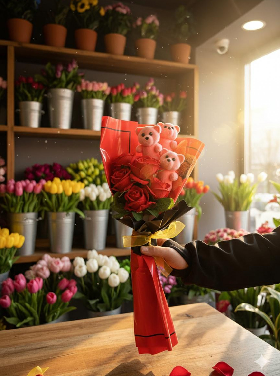 Ayicikli Gül Buketi