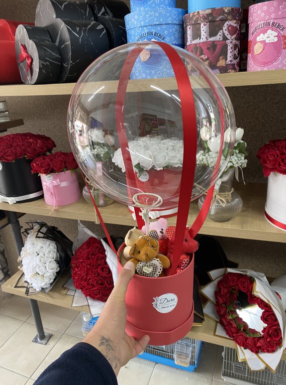 Ayıcıklı Kutu Balon