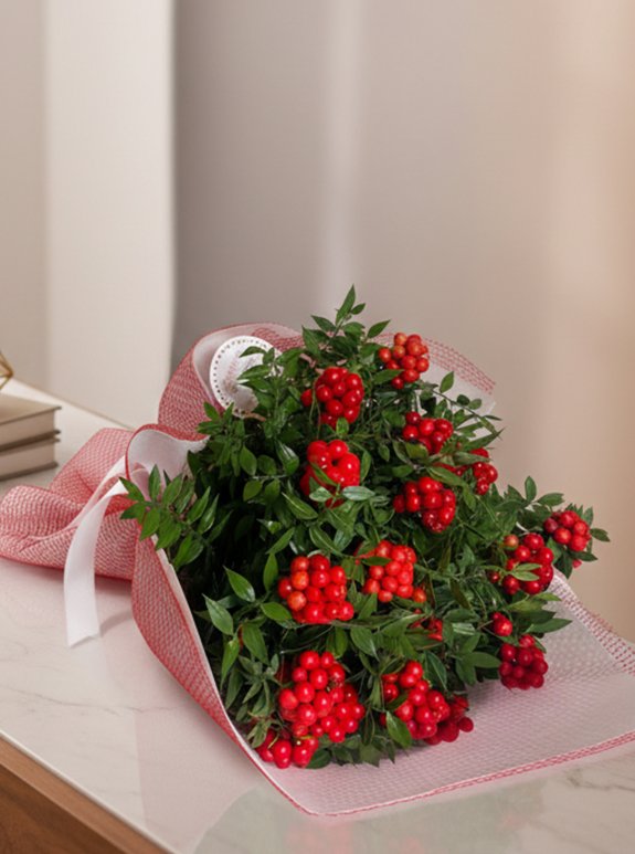 Kırmızı Kokina Buketi